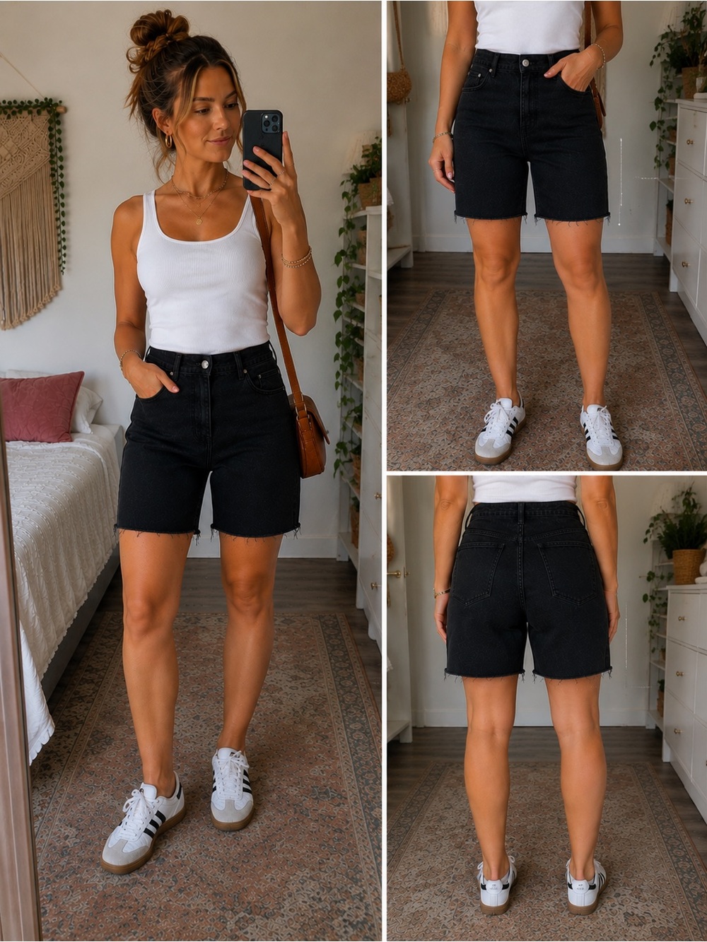 Old Navy O.G. Straight High-Rise Black Denim Shorts – Size 14